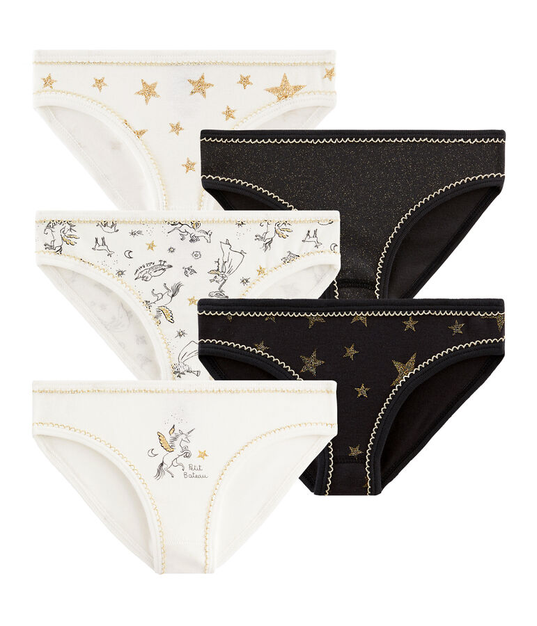 Lot de 5 culottes petite fille variante 1