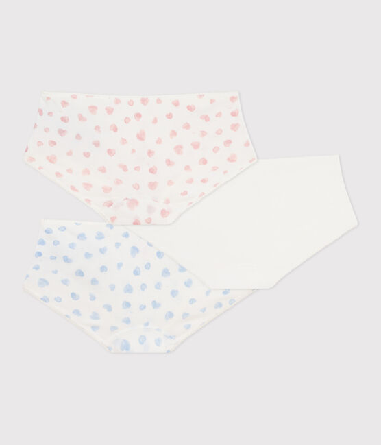Lot de shorties enfant en coton imprimé cœurs variante 1