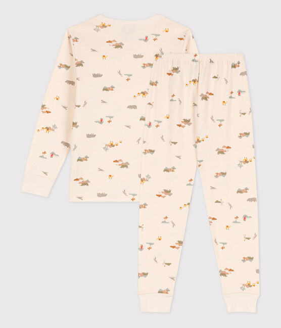 Pyjama animaux en coton enfant blanc AVALANCHE/ MULTICO