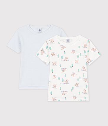 Lot de tee-shirts enfant en coton manches courtes imprimé chiens