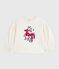 Sweatshirt enfant en coton imprimé écru MILK