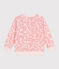 Sweatshirt enfant en coton imprimé rose FLEUR/ SPI