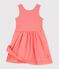 Robe sans manches enfant en coton uni corail