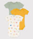 Lot de 3 bodies manches courtes en coton et Lyocell