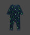 Dors-bien à pieds amovibles bébé phosphorescent imprimé panthère en coton blanc MARSHMALLOW/blanc MULTICO