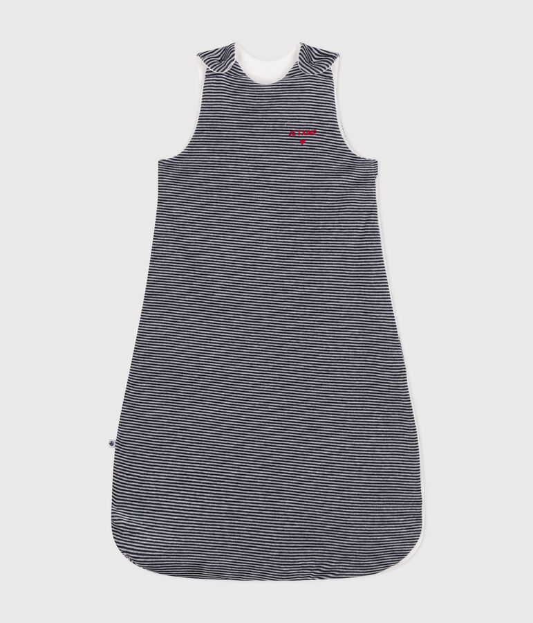 Gigoteuse en velours b&eacute;b&eacute; TOG 2,5 bleu SMOKING/blanc MARSHMALLOW