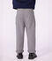 Pantalon &agrave; pinces enfant en flanelle de coton gris