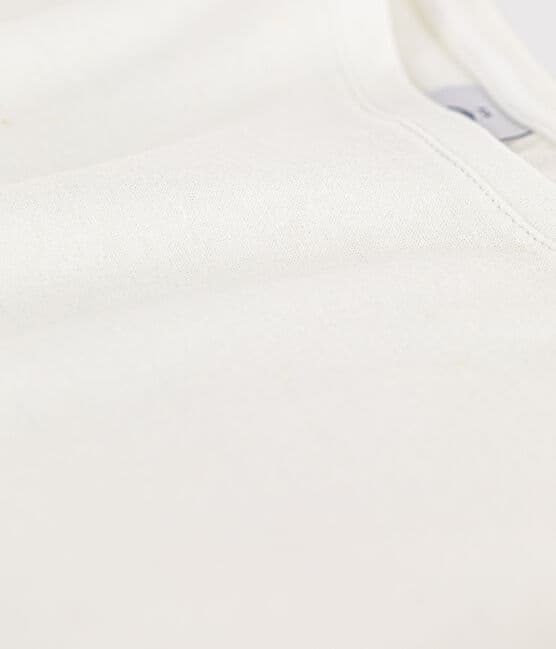 Tee-shirt LE DROIT en coton/lin Femme blanc ECUME