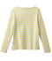 Marinière iconique pour femme gris POUSSIERE/jaune BLE