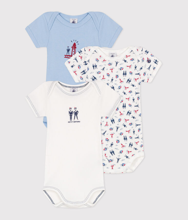 Lot de 3 bodies manches courtes en coton b&eacute;b&eacute; Variante 4 OVS