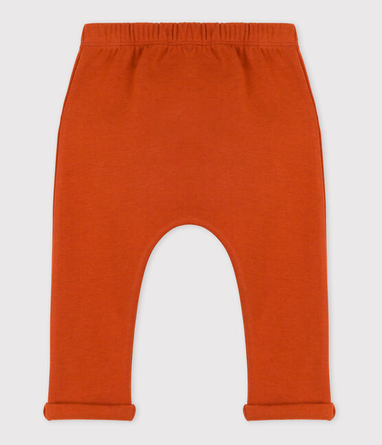Pantalon bébé en jersey épais marron RUSTY