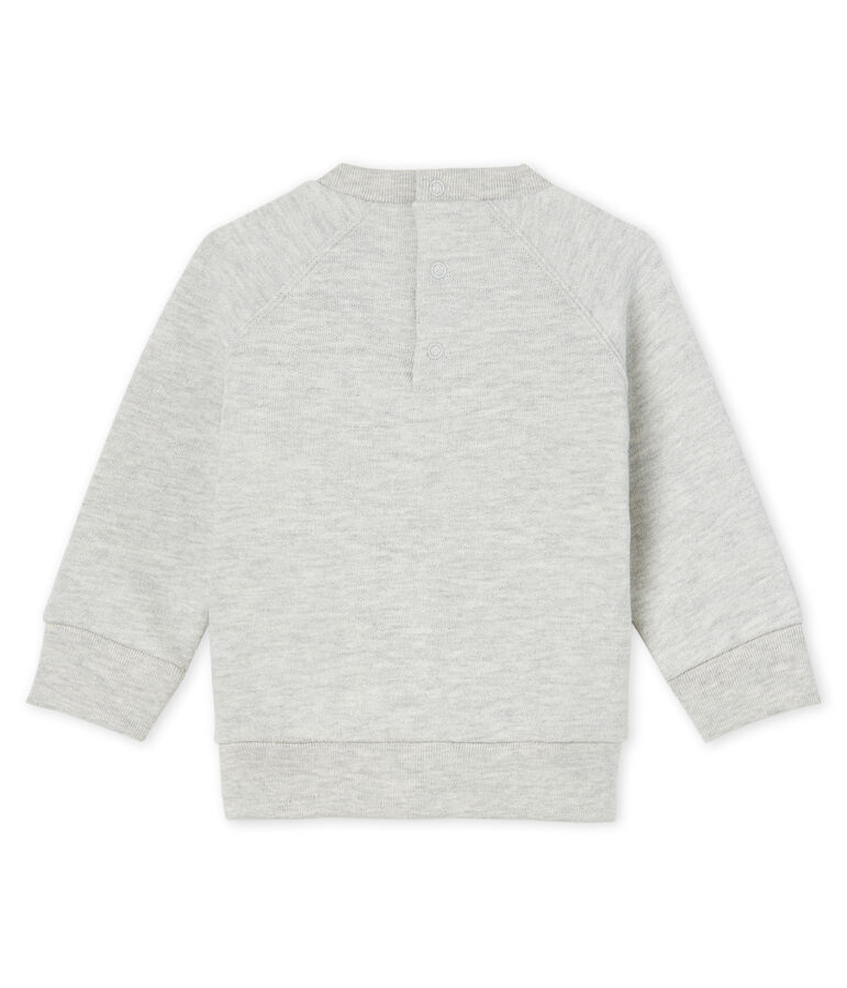 Sweatshirt b&eacute;b&eacute; gar&ccedil;on en molleton gris