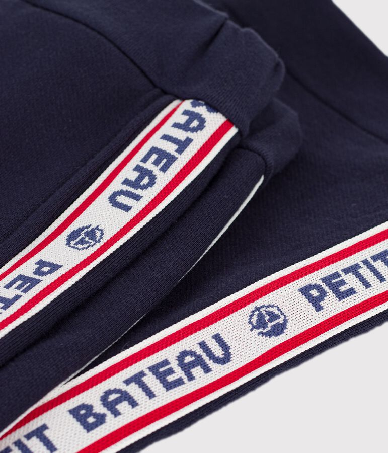 Pantalon de jogging enfant en coton bleu SMOKING