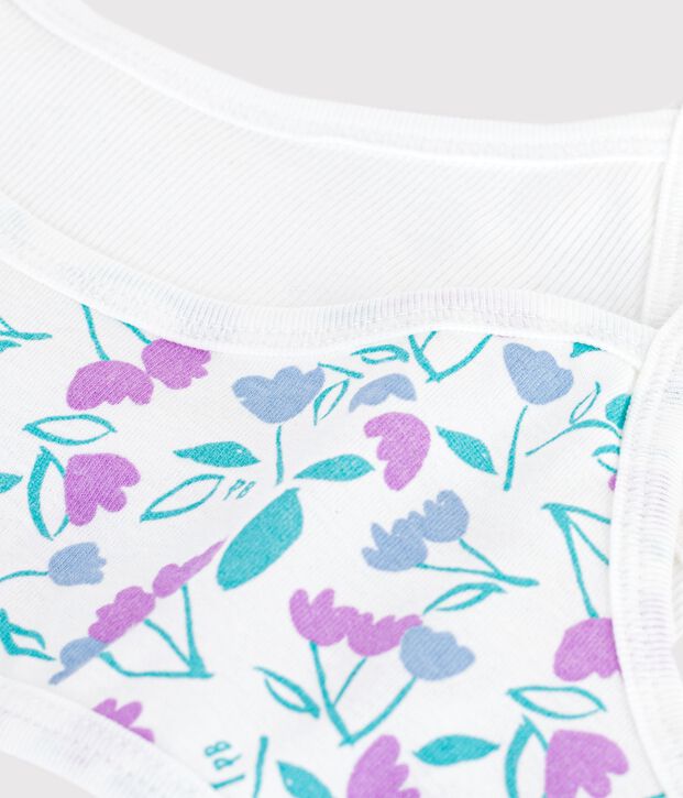 Lot de 2 brassi&egrave;res en coton multicouleur