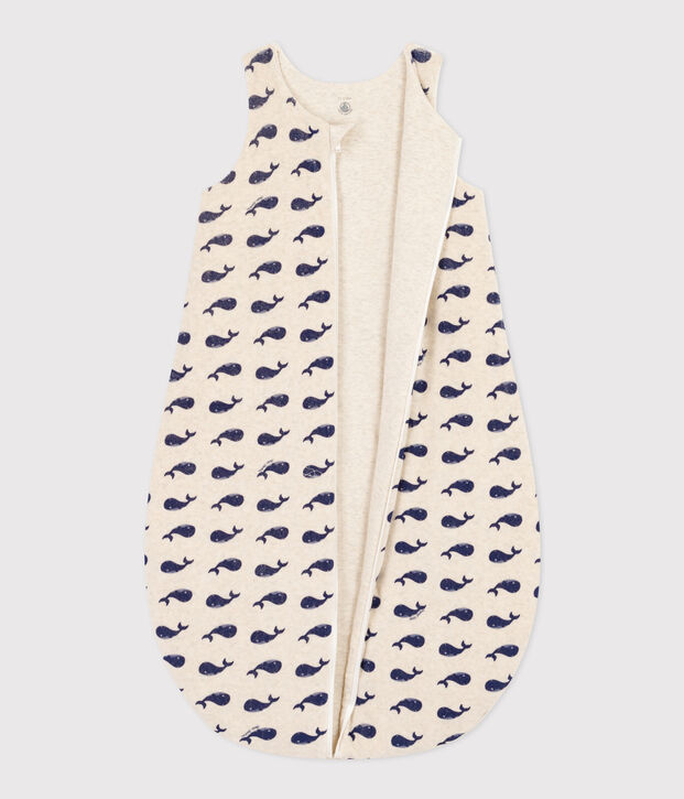 Gigoteuse baleine b&eacute;b&eacute; en velours TOG 3 beige/bleu