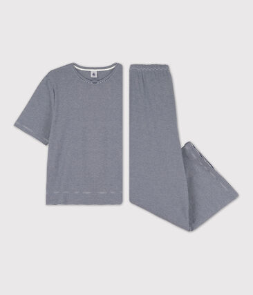 Pyjama milleraies femme en coton