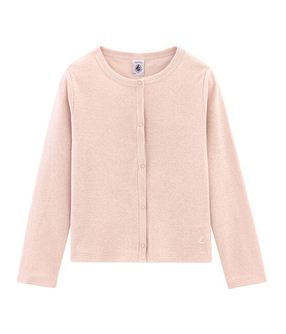 Cardigan enfant fille rose PEARL/rose COPPER
