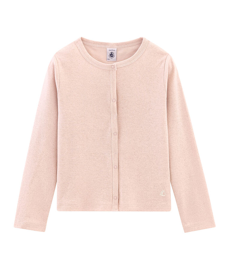 Cardigan enfant fille rose/rose