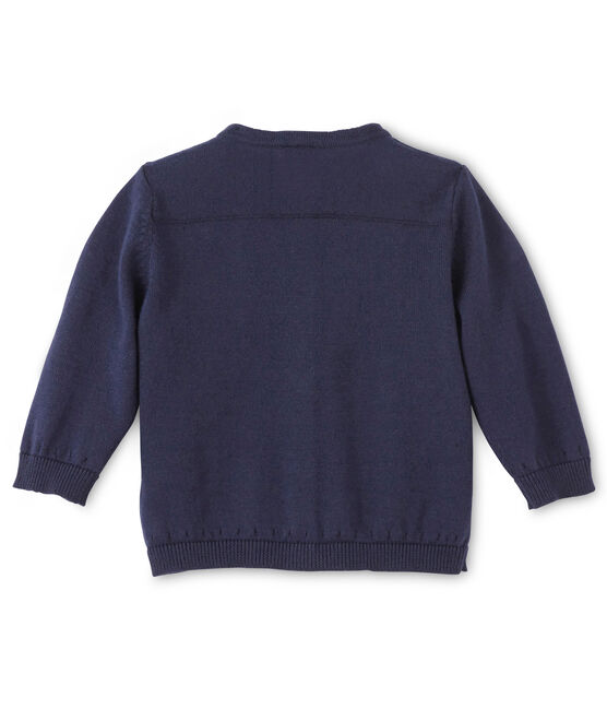 Cardigan bébé fille en coton bleu SMOKING