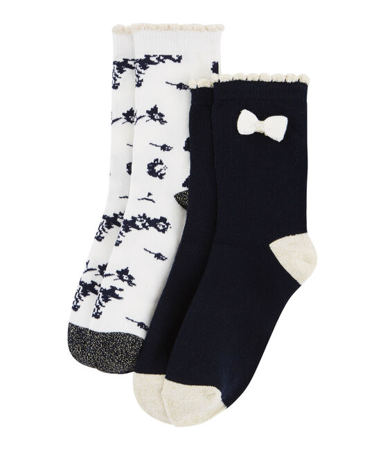 Lot de 2 paires de chaussettes enfant fille variante 1