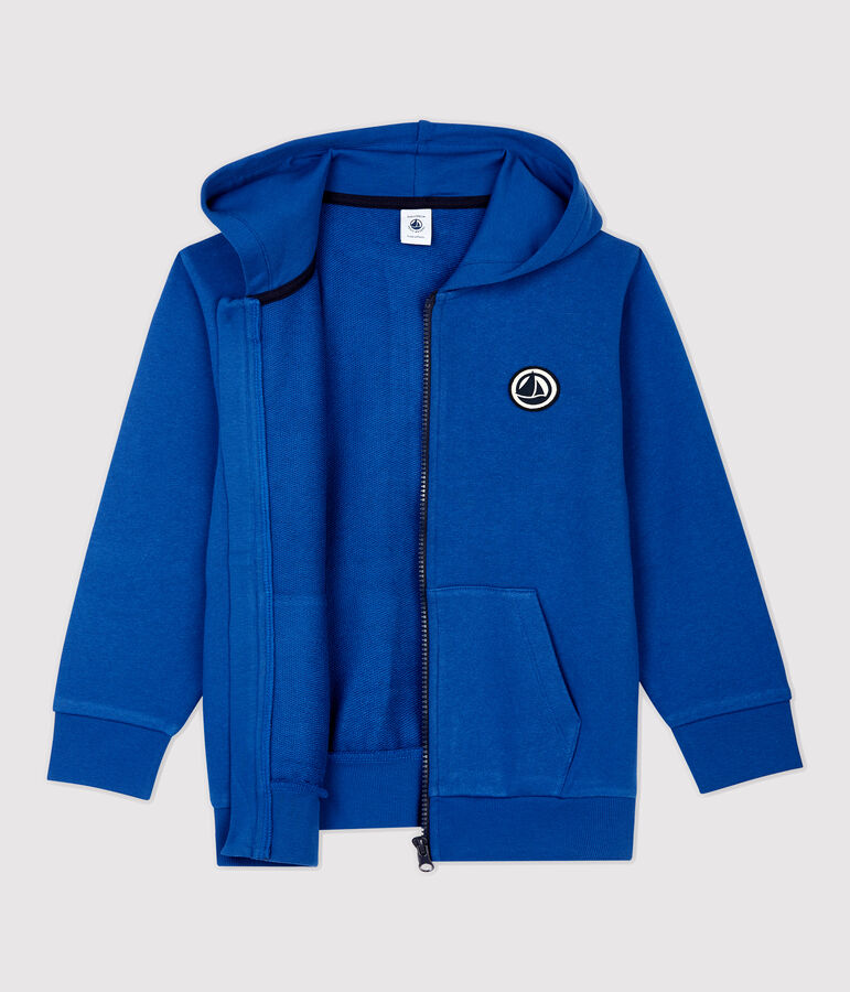 Sweatshirt &agrave; capuche enfant fille / gar&ccedil;on bleu