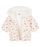 Doudoune b&eacute;b&eacute; fille en microfibre imprim&eacute;e rose/multicouleur