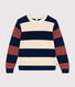 Pull rayé en coton femme