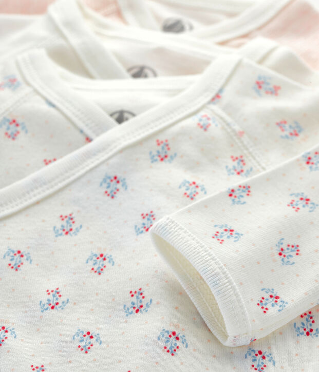 Trio de bodies naissance manches longues b&eacute;b&eacute; multicouleur