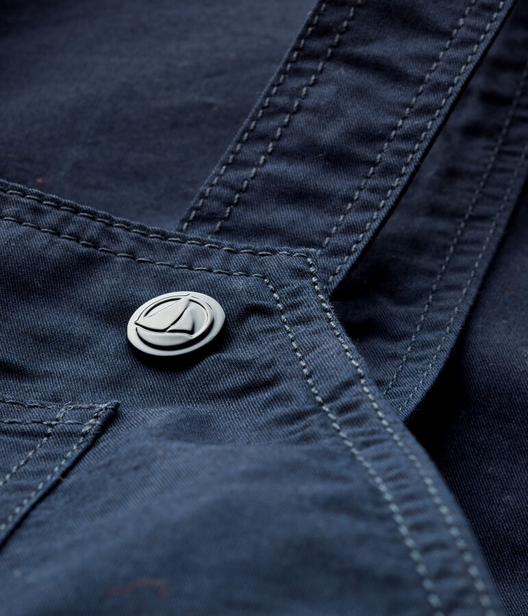 Salopette courte b&eacute;b&eacute; gar&ccedil;on bleu