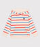 Sweatshirt à capuche enfant mixte en coton à rayures blanc AVALANCHE/ MULTICO