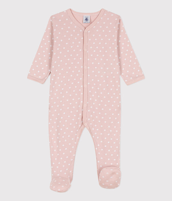 Dors-bien pois en coton SALINE/ MARSHMALLOW