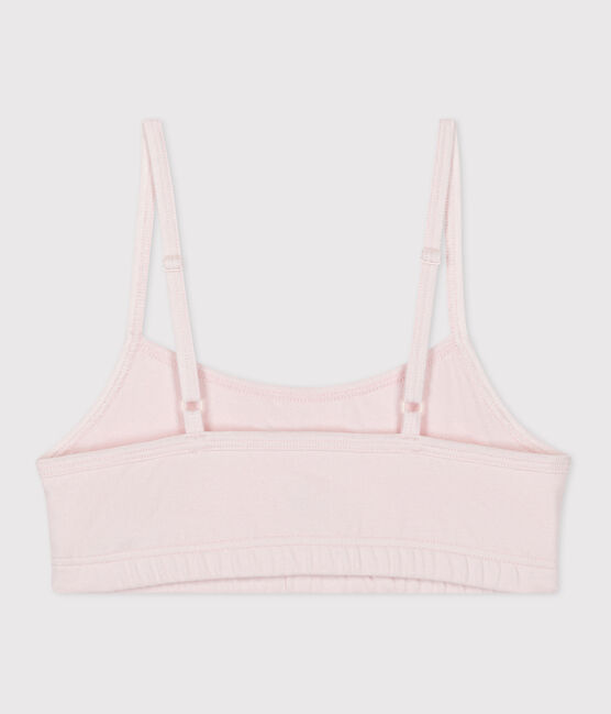 Brassière femme en coton et élasthanne unie rose FLEUR