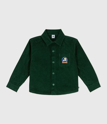 Chemise enfant en velours unie