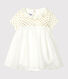 Robe body en coton lin bébé fille