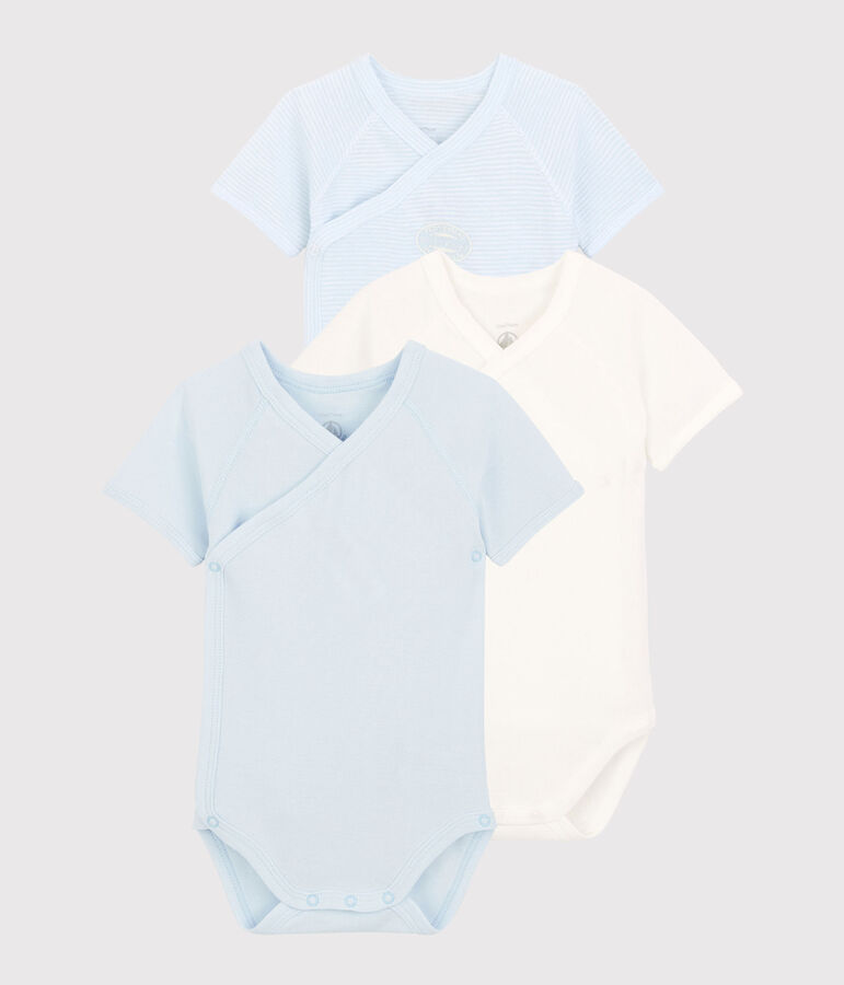 Lot de 3 bodies b&eacute;b&eacute; en coton biologique variante 2