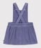 Robe b&eacute;b&eacute; sans manches en velours c&ocirc;tel&eacute; uni violet