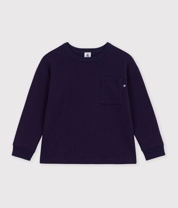 Tee-shirt enfant manches longues en coton uni