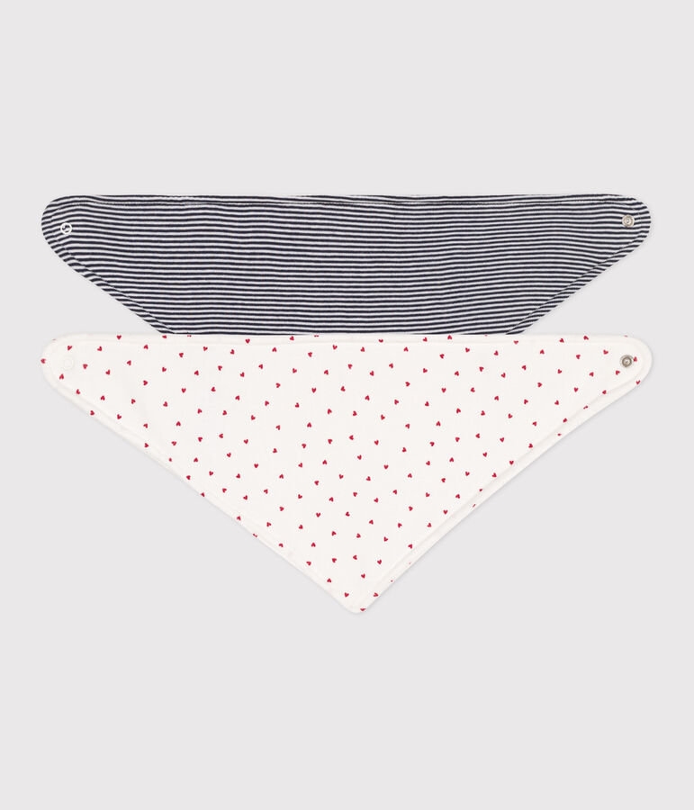 2 bavoirs bandanas b&eacute;b&eacute; en coton variante 1