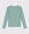 Tee-shirt L'ICONIQUE col rond en coton Femme vert PAUL