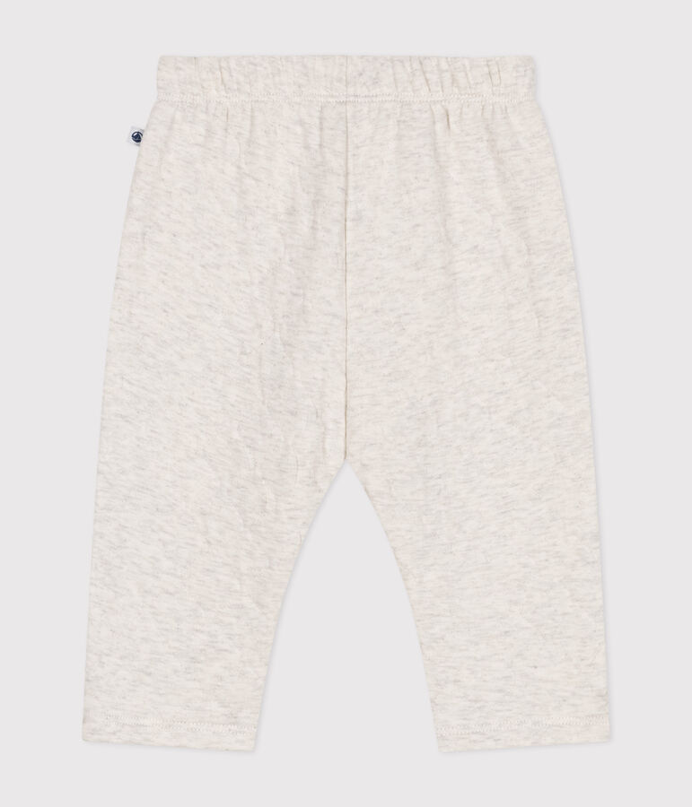 Pantalon en tubique matelass&eacute; b&eacute;b&eacute; beige
