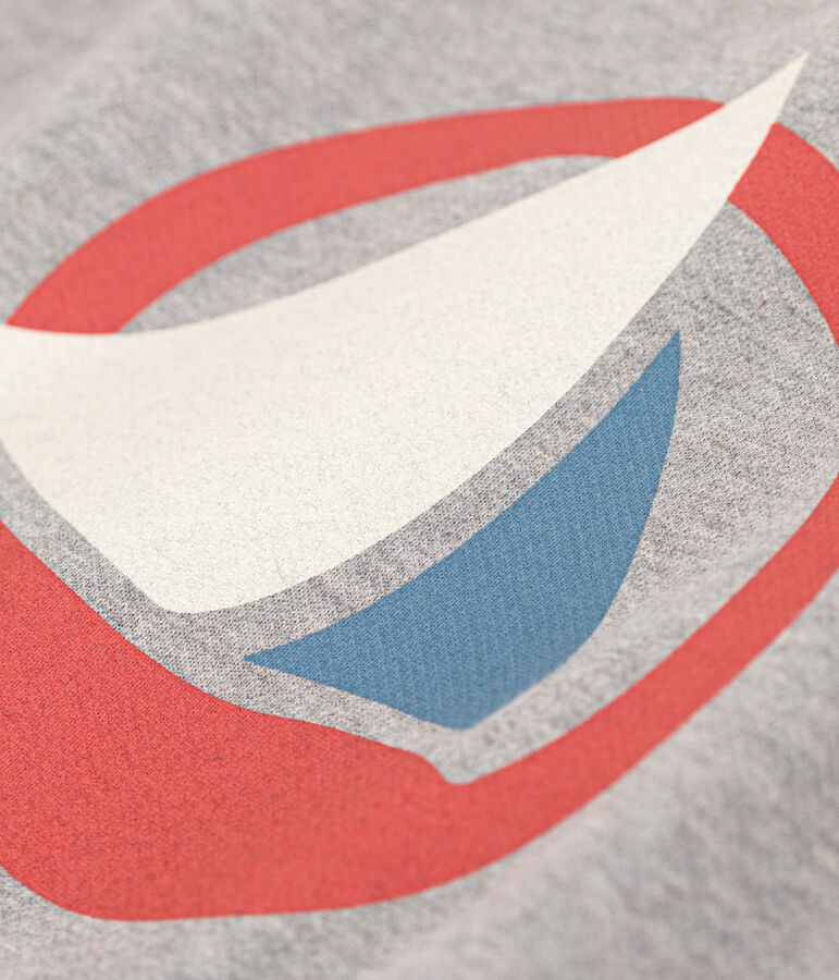 Sweatshirt en molleton enfant gar&ccedil;on gris