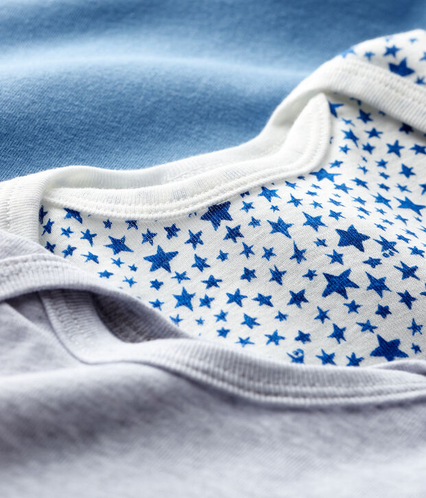 Lot de 3 bodies manches longues b&eacute;b&eacute; gar&ccedil;on multicouleur