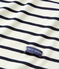 Echarpe femme à rayure marinière beige COQUILLE/bleu SMOKING