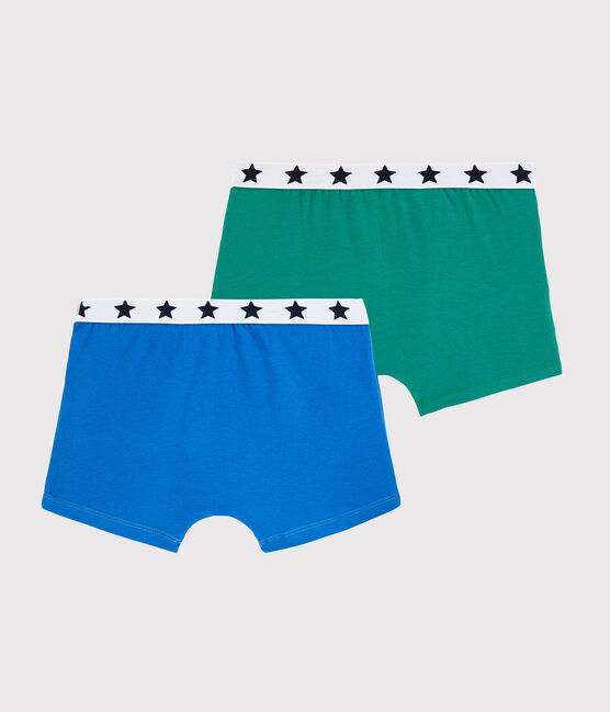 Lot de 2 boxers garçon en coton biologique et elasthanne variante 1