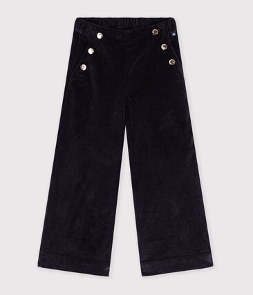 Pantalon wide leg enfant en velours