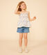 Blouse sans manche en coton enfant fille