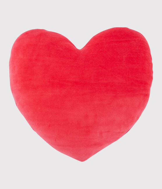 Coussin cœur en velours rouge TERKUIT