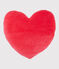 Coussin cœur en velours rouge TERKUIT