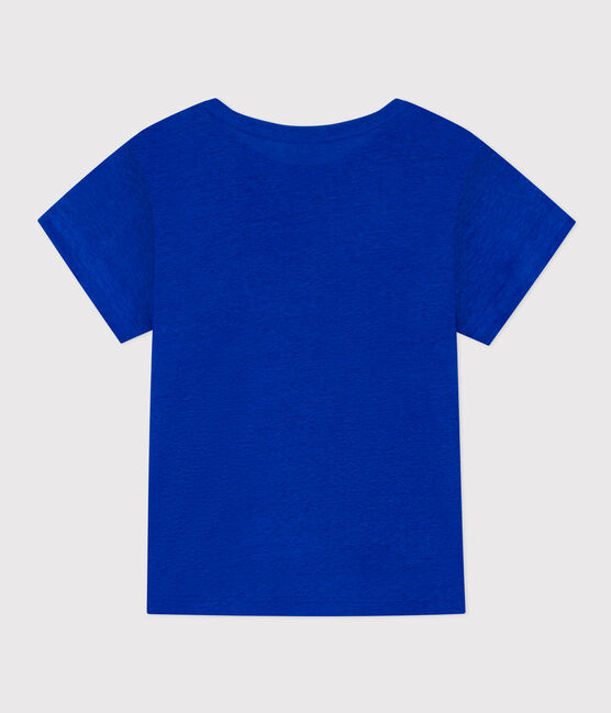 Tee-shirt L'ICONIQUE en lin Femme bleu PERSE