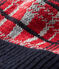 Bonnet bébé garçon doublé polaire rouge TERKUIT/blanc MULTICO